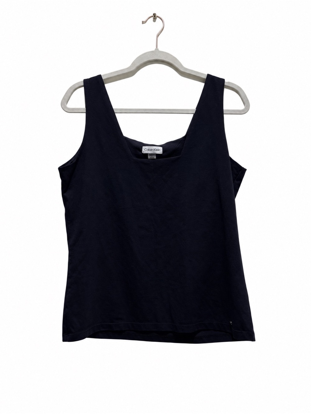 Calvin Klein Navy Square Neck Lined Tank Top Size M